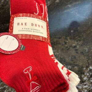 Rae Dunn Socks 6 Pairs